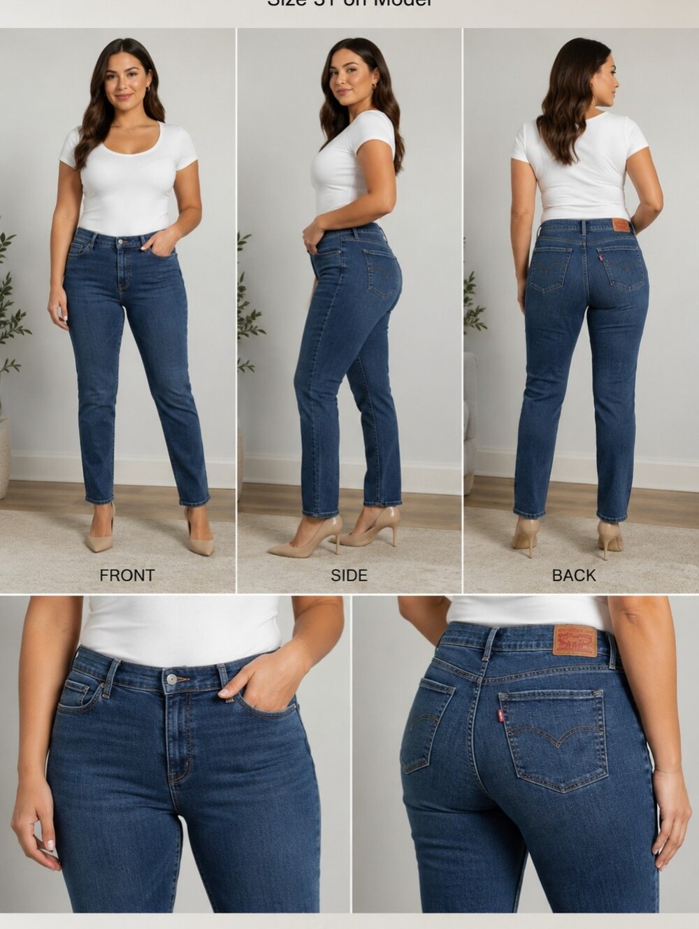 Levi's 312 Shaping Slim Jeans - Medium Blue Wash